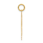 14k .013 Depth Engravable Girl Head Charm