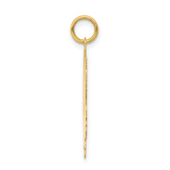 14k .013 Depth Engravable Girl Head Charm