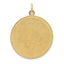 14k Patterned .018 Gauge Circular Engravable Disc w/Satin Back