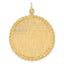 14k Patterned .013 Gauge Engravable Rope Disc w/Satin Back