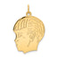 14K Boy Head Charm