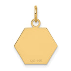 14K Red Enamel Medical Jewelry Pendant