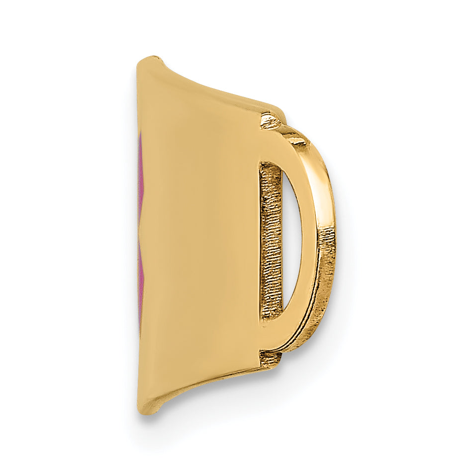 14k Red Enamel Medical Jewelry ID Plate Secondary image
