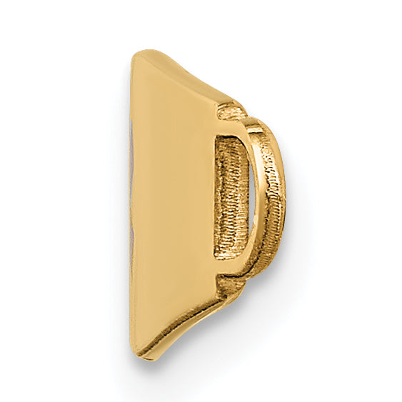 14k Red Enamel Medical Jewelry ID Plate