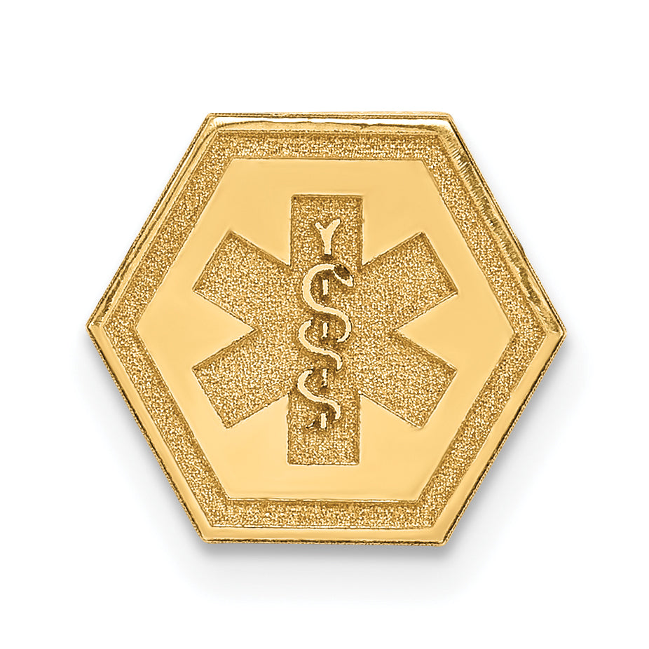 14k Non-enameled Attachable Medical Emblem Charm Main image