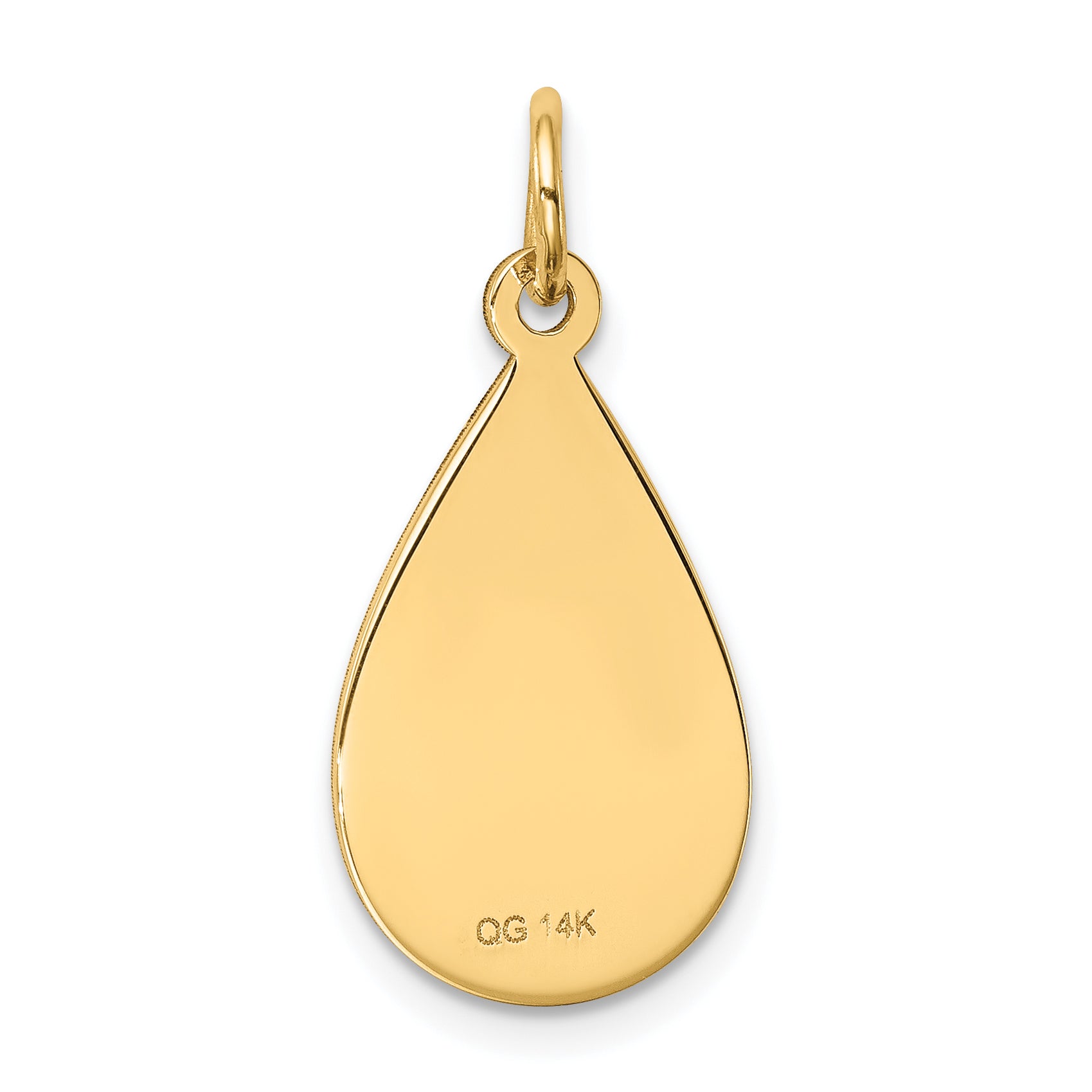 14K Medical Jewelry Unenameled Pendant