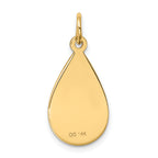 14K Medical Jewelry Unenameled Pendant