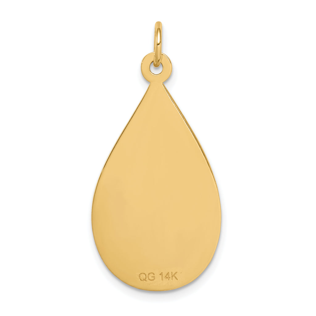 14K Medical Jewelry Unenameled Pendant