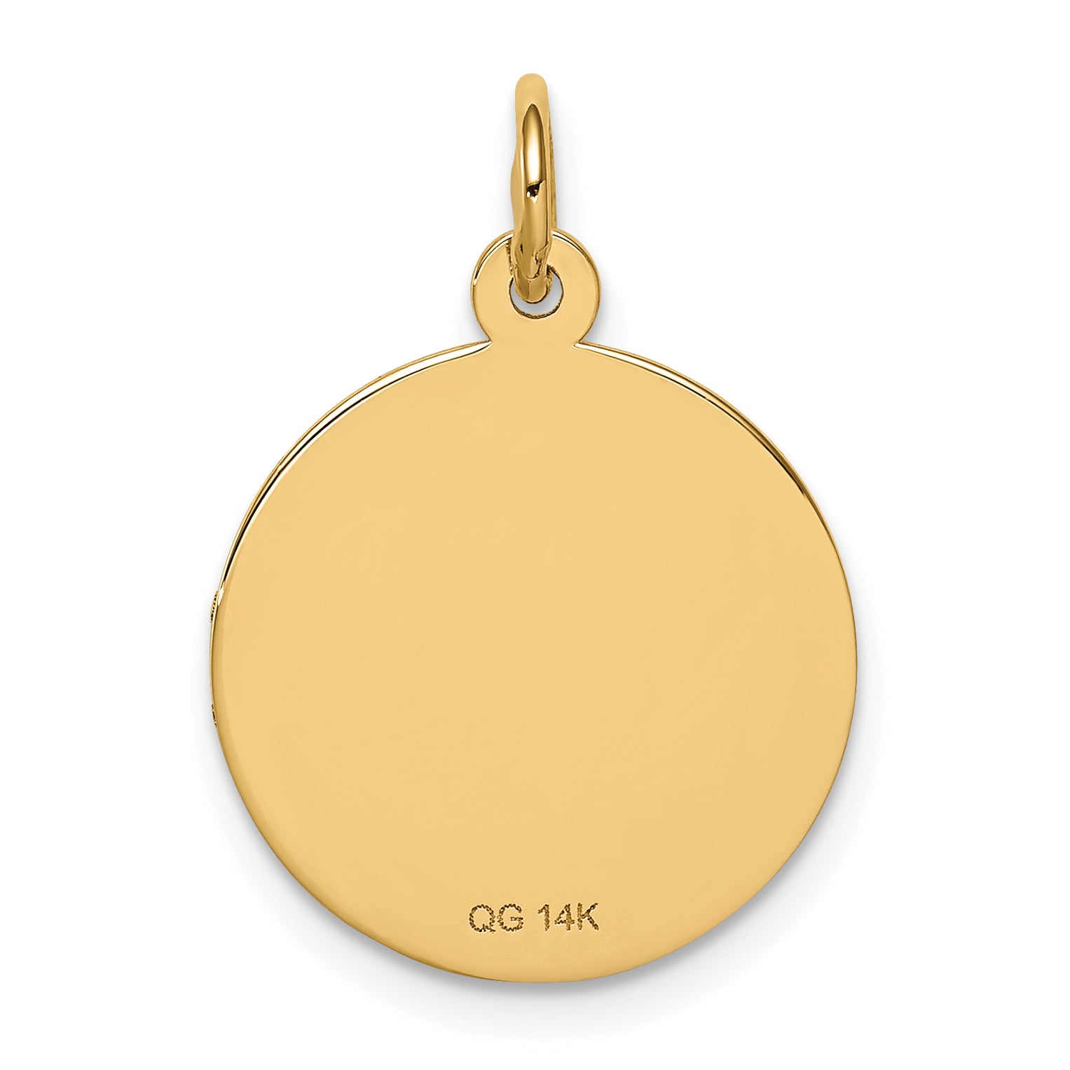 14K Medical Jewelry Unenameled Pendant