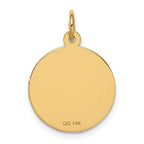 14K Medical Jewelry Unenameled Pendant