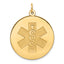 14k Medical Jewelry Unenameled Pendant