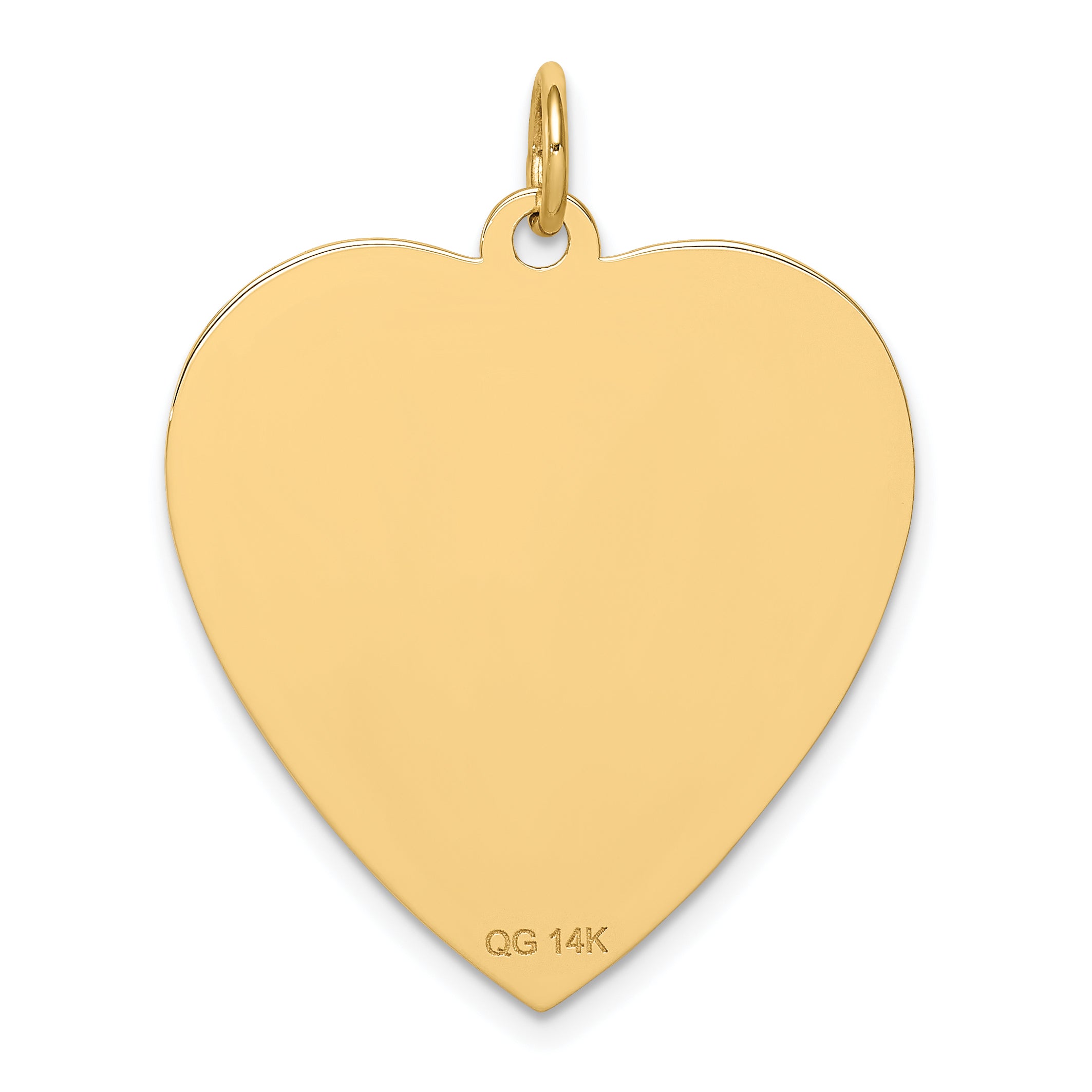 14K Heart-Shaped Enameled Medical Jewelry Pendant