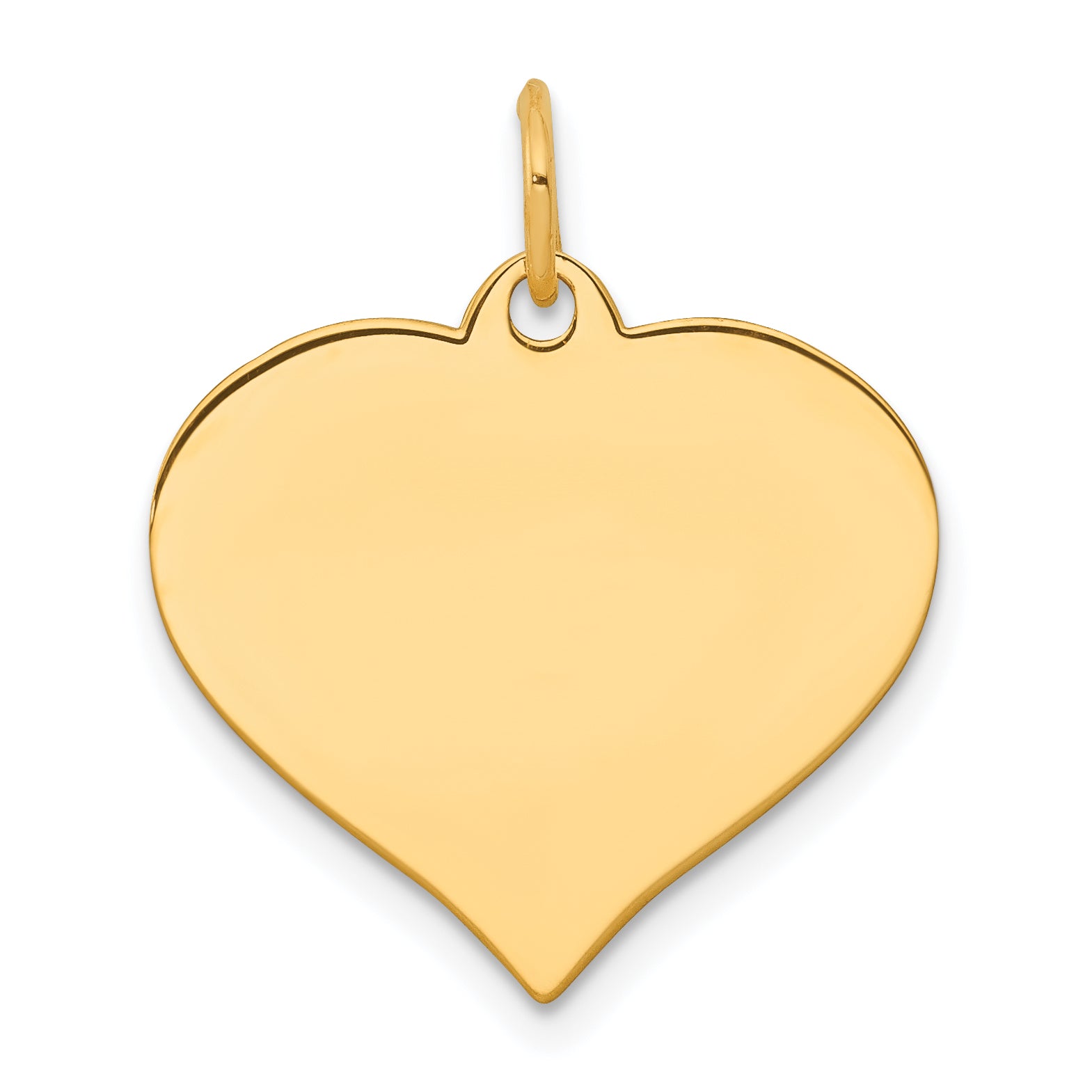 14K Heart Disc Charm Main image