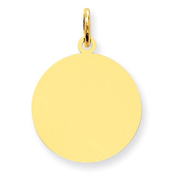 14K Round Disc Charm Main image