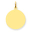14K Round Disc Charm