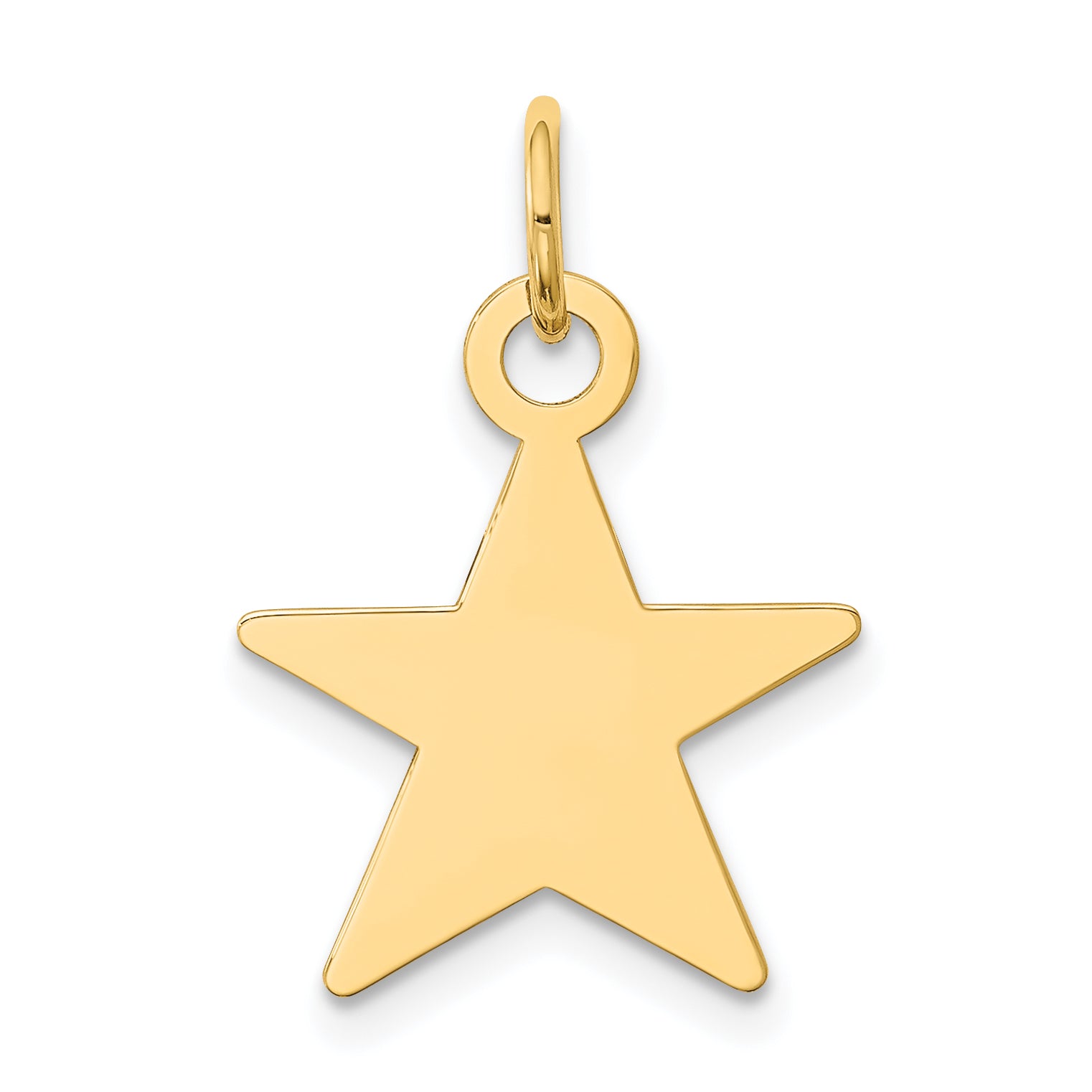14K Star Disc Charm Main image