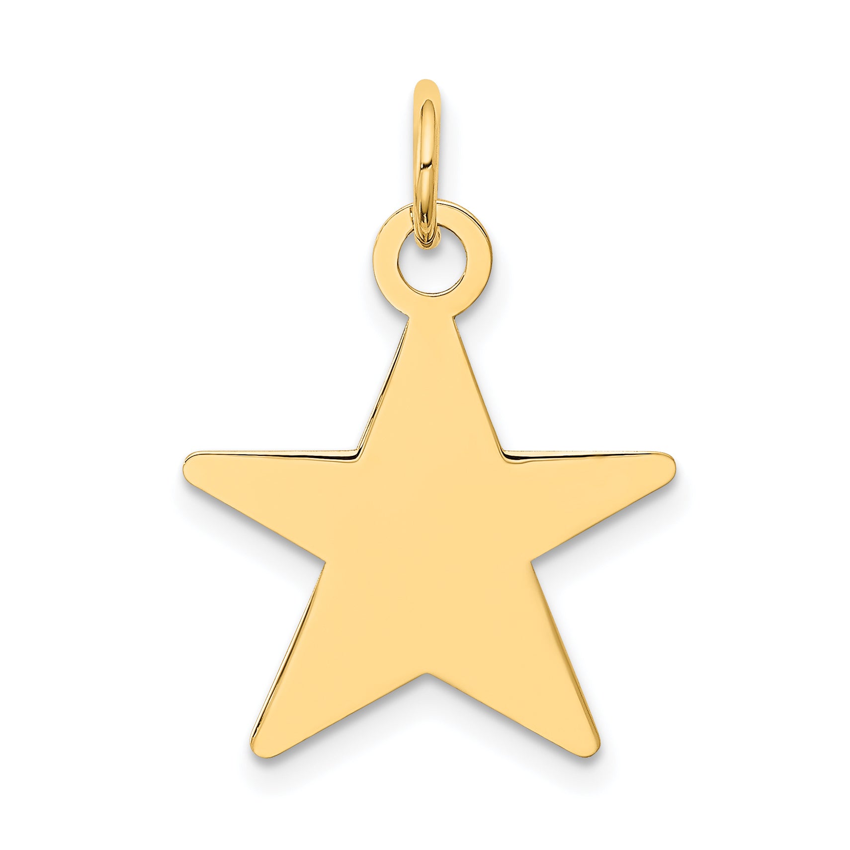 14K Star Disc Charm Main image
