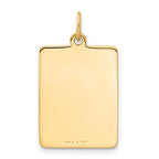 14K Red Enamel Medical Jewelry Pendant