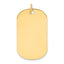 14K Plain .018 Gauge Engraveable Dog Tag Disc Charm