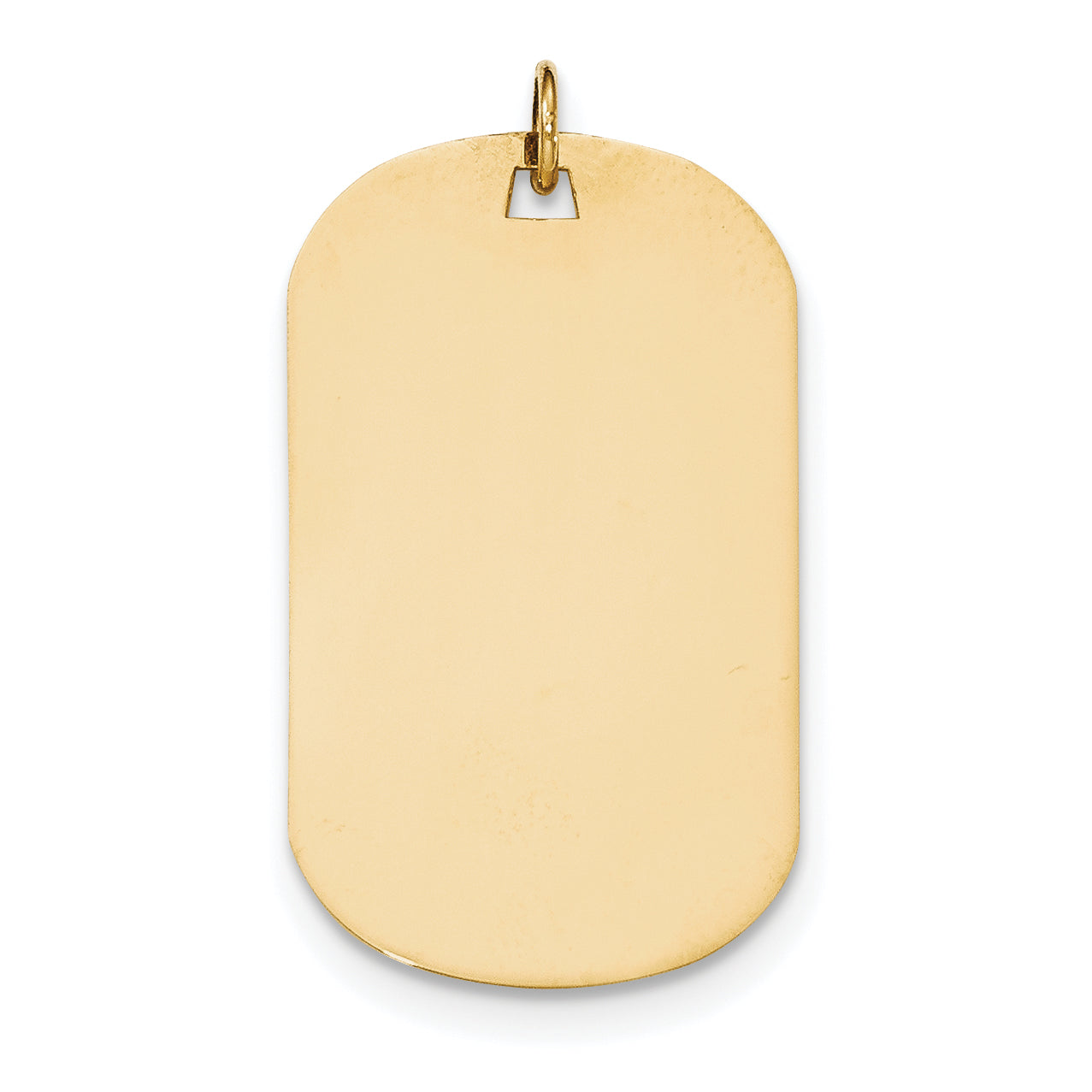 14K Plain .013 Gauge Engraveable Dog Tag Disc Charm Main image