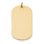 14K Plain .027 Gauge Engraveable Dog Tag Disc Charm