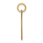 14k w/Enamel .027 Gauge Circular Engravable Disc Charm