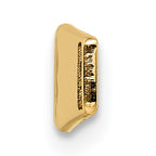 14K Gold Medical ID Bracelet with Red Enamel Engravable Plate