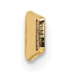 14K Gold Medical ID Bracelet with Red Enamel Engravable Plate
