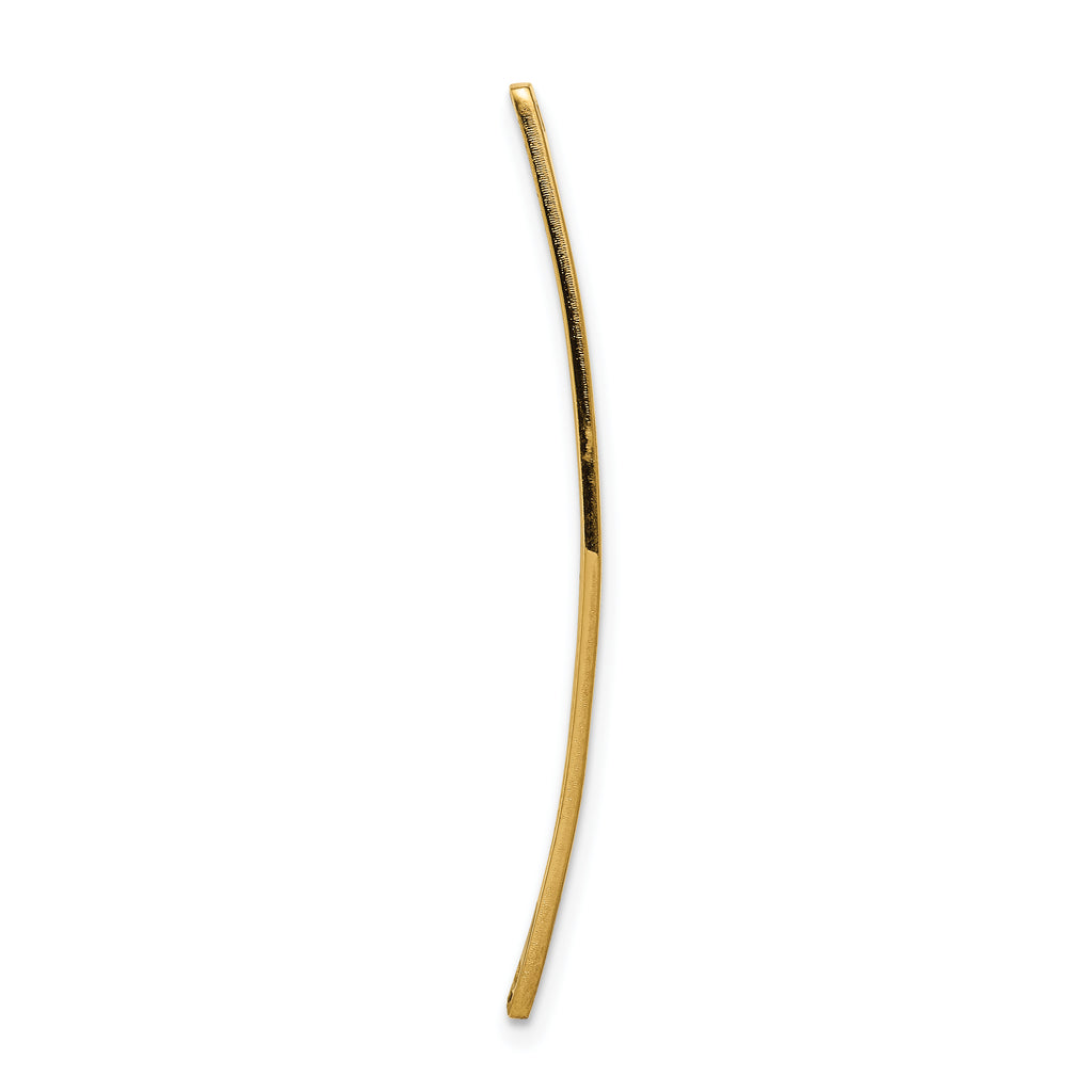 14K Gold Engravable Medical ID Bracelet with Red Enamel Accent