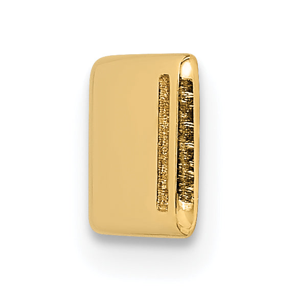 14K Gold Medical ID Bracelet with Red Enamel Engravable Plate