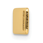 14K Gold Medical ID Bracelet with Red Enamel Engravable Plate