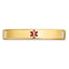 14K Epoxy Enameled Medical ID Ctr Plate # 817