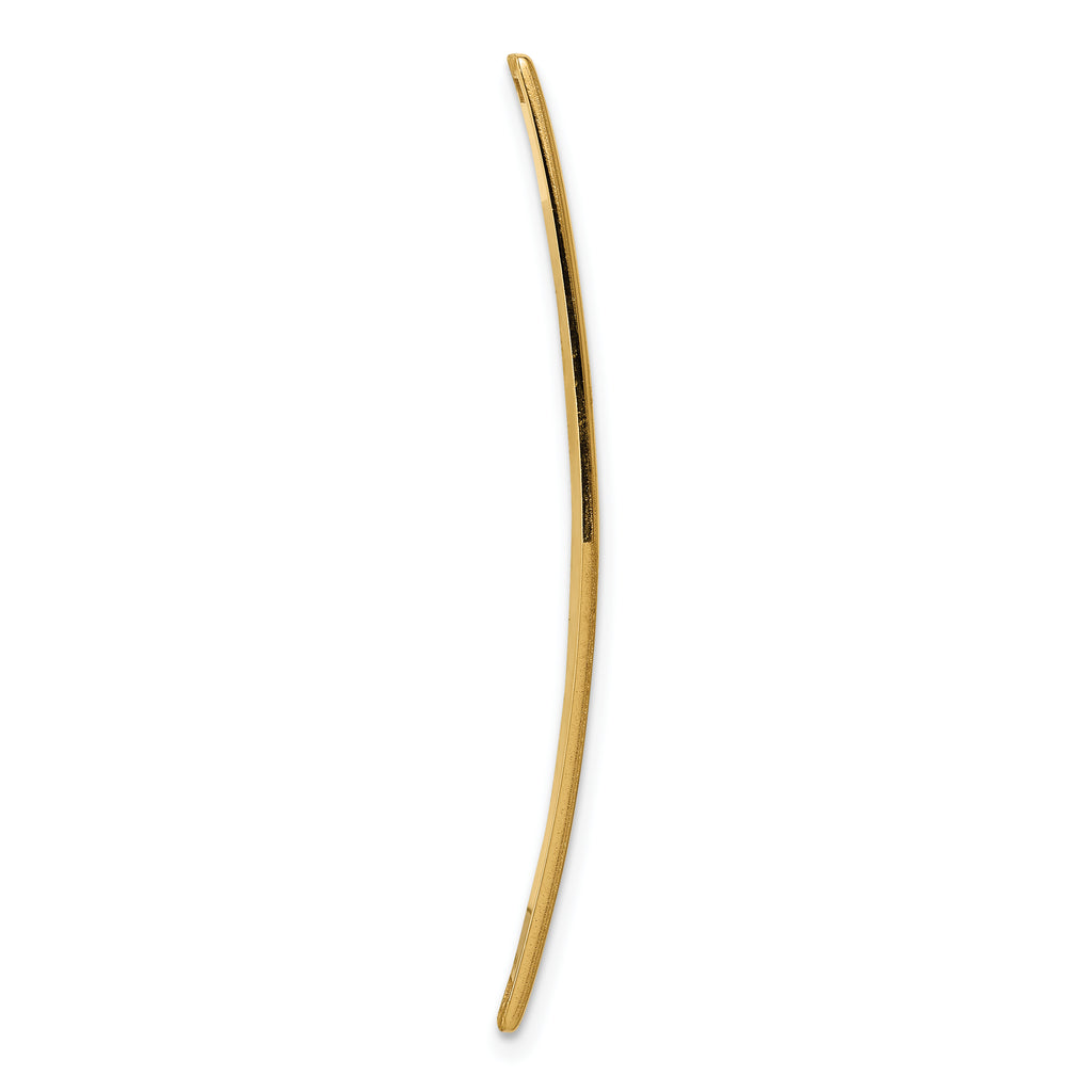 Unisex 14K Gold Polished Medical ID Bracelet with Red Enamel