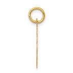 14k Boy Head on .013 Gauge Engravable Scalloped Disc Charm