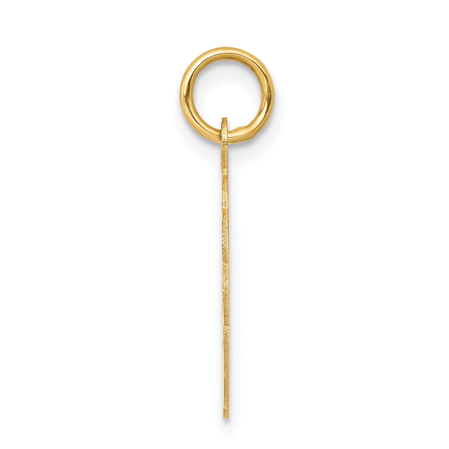 14k Girl Head on .013 Gauge Engravable Scalloped Disc Charm Secondary image