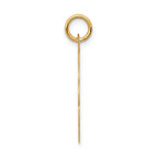 14k Boy Head on .013 Gauge Engravable Scalloped Disc Charm