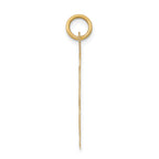 14k Boy Head on .011 Gauge Engravable Scalloped Disc Charm