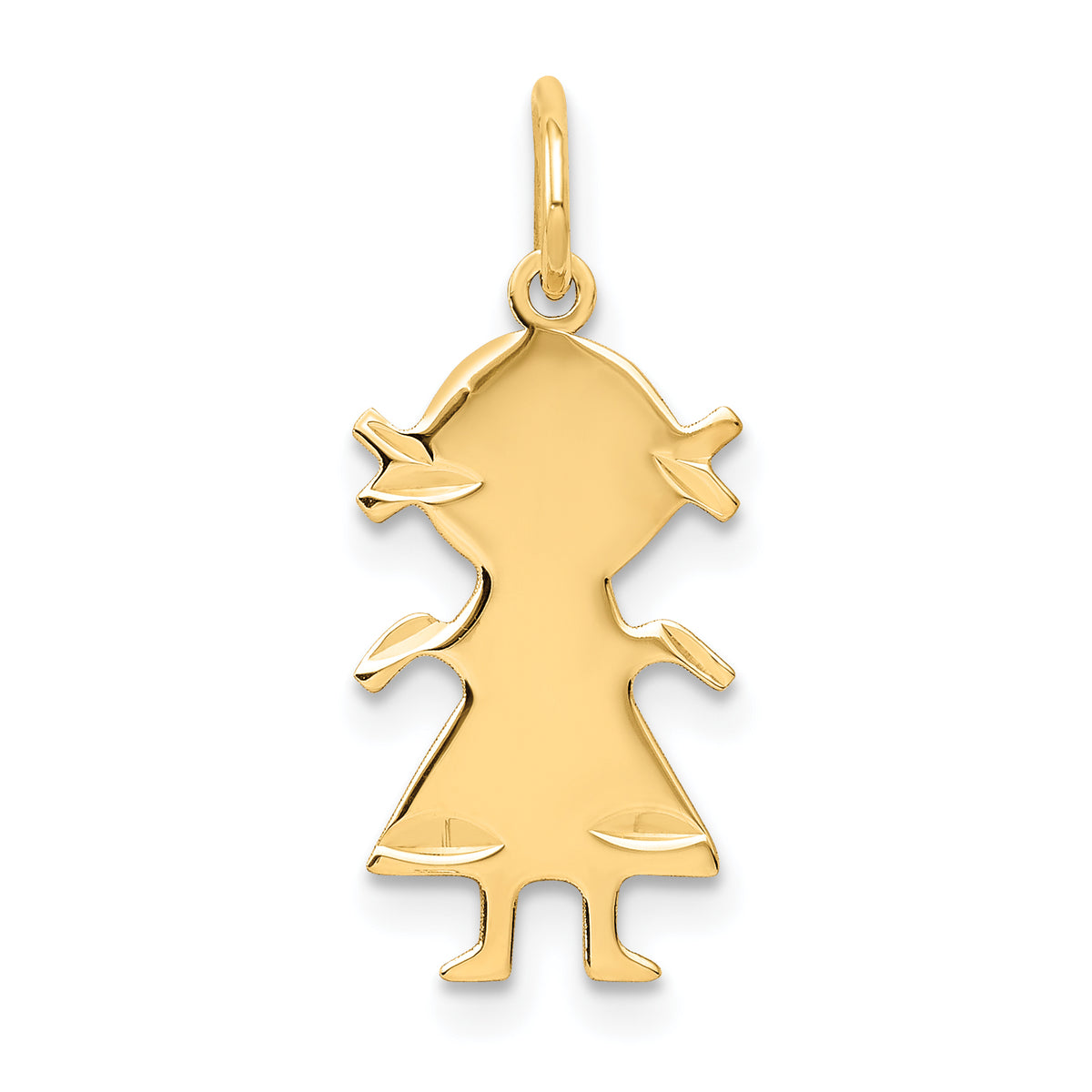 14K Girl Charm