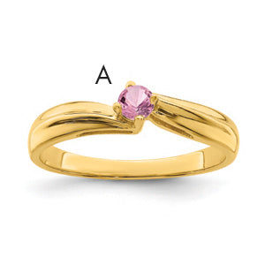 14k 3mm Synthetic Family Jewelry Ring Main image