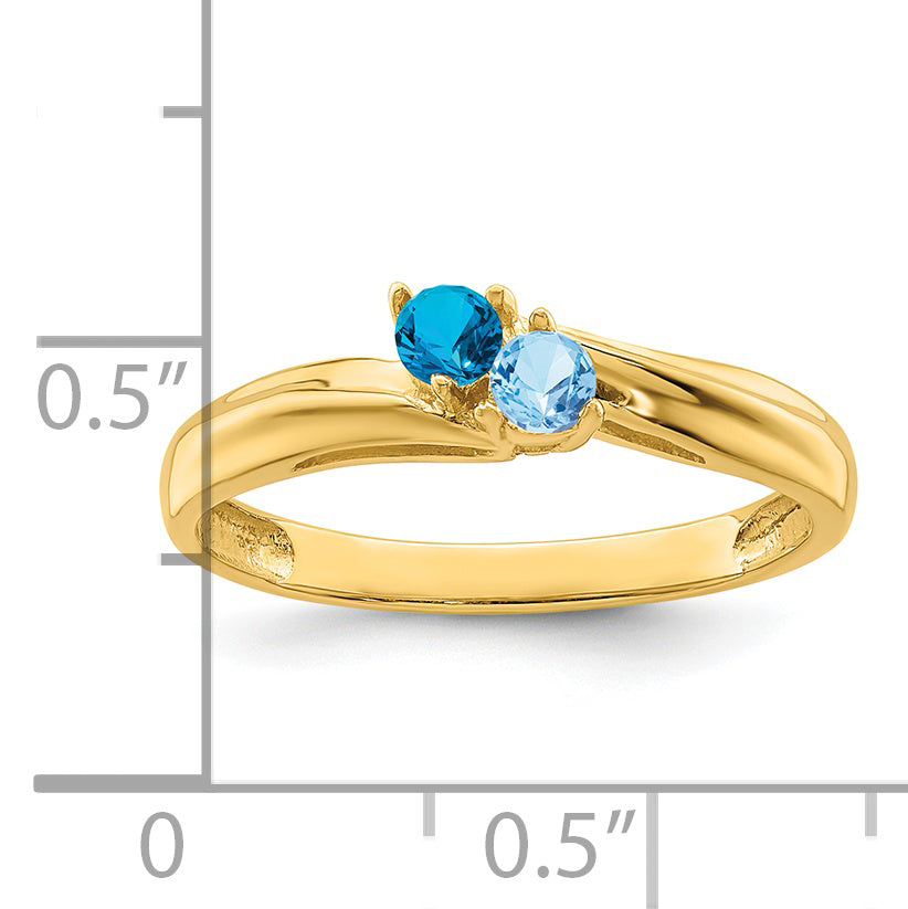 14k Family Jewelry Ring - 7 / Genuine