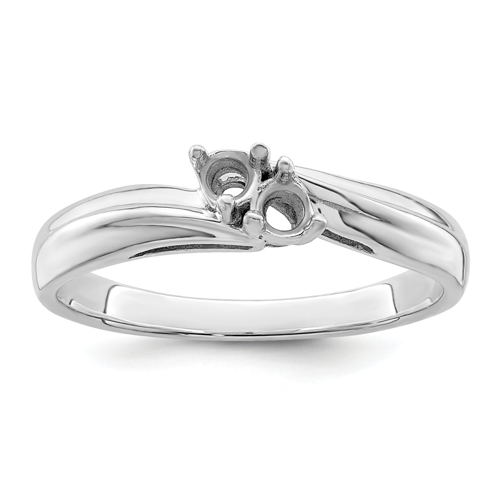 14k White Gold Family Jewelry Ring - 7 / Genuine
