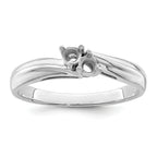 14k White Gold Family Jewelry Ring - 7 / Genuine