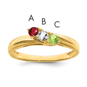 14k Synthetic Family Jewelry Ring Main image