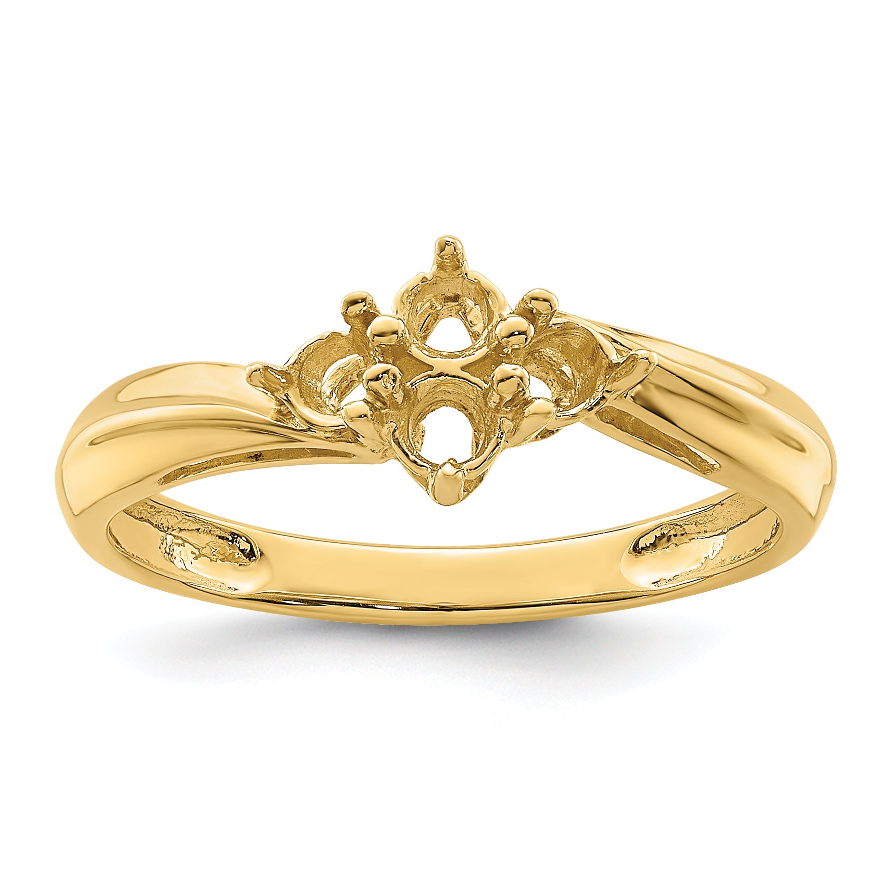 14k Genuine 4 Stone Mother's Ring - 7 / Genuine