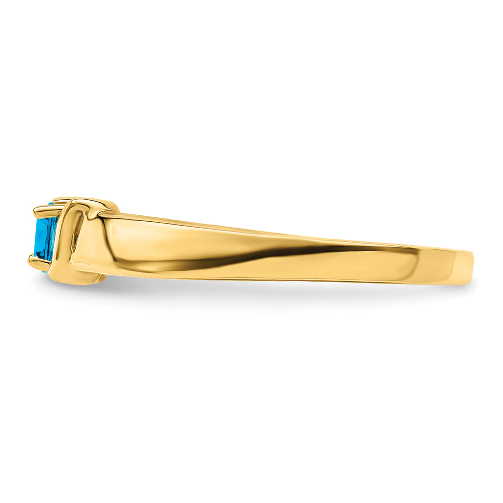 14k Genuine 1 Stone Mother's Ring - 7 / Genuine