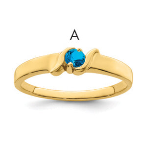 14k Synthetic Family Jewelry Ring Main image