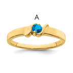 14k Synthetic Family Jewelry Ring