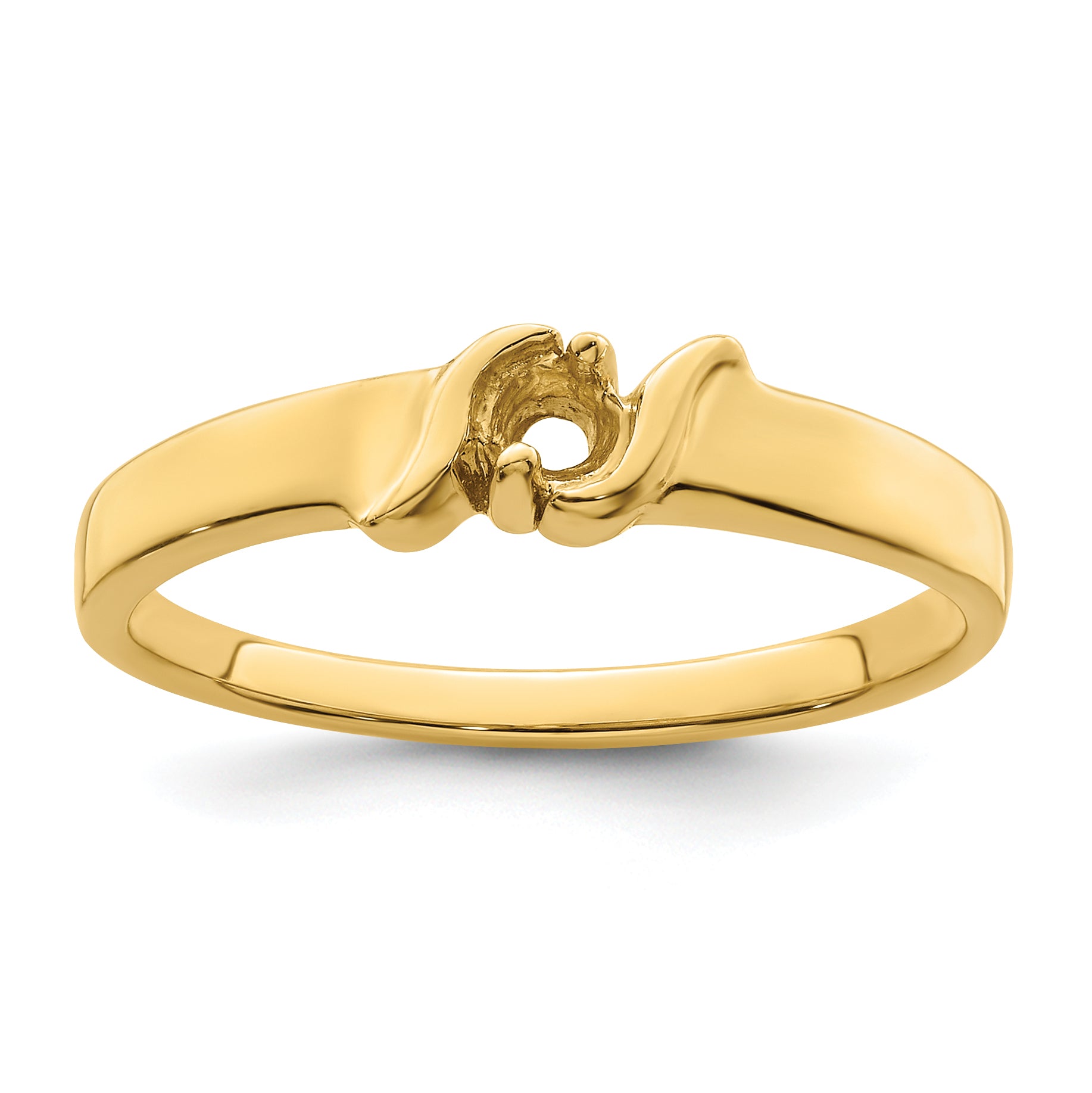 14k Genuine 1 Stone Mother's Ring