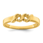 14k Genuine 2 Stone Mother's Ring - 7 / Genuine