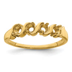 14k Genuine 4 Stone Mother's Ring - 7 / Genuine